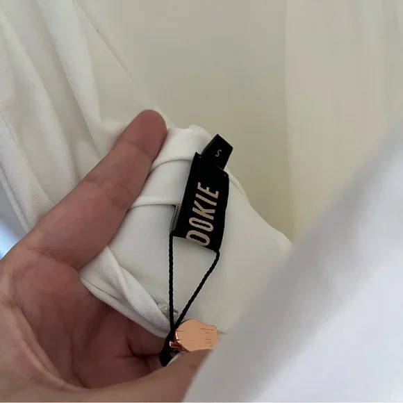 NWT Nookie Maxi Dress White Illegal Halter Sleeveless Gown Bridal Wedding sz S - Picture 10 of 12